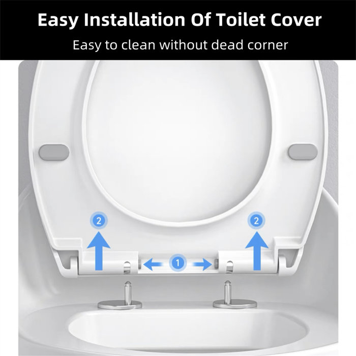 WATERMONY 1.45 GPF Elongated OnePiece Toilet (Seat Included) Wayfair